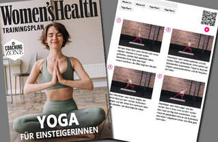 Fitness Trend Wand Yoga Gabi Fastner zeigt ihre Übungen WOMEN S HEALTH