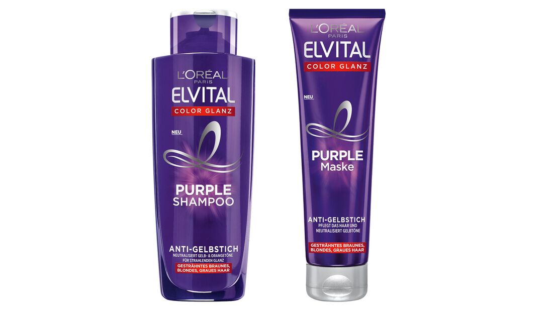"Elvital Purple Shampoo" und "Elvital Purple Mask" von L'Oréal Paris