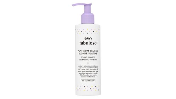 "Fabuloso Platinum Blonde Toning Shampoo" by Evo