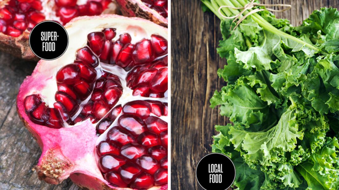 Food-Duell: Superfood vs. Local Foods