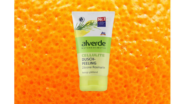 Gegen Cellulite: Cellulite Duschpeeling Rosmarin Zitrone von alverde über dm
