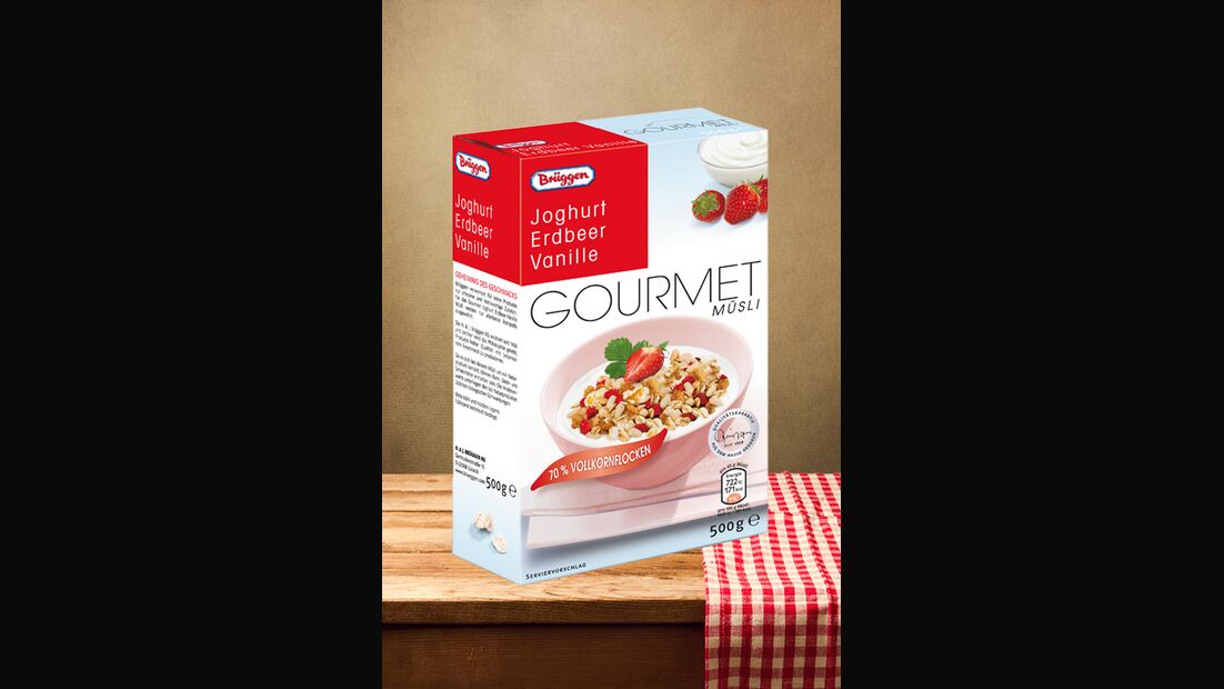 Gourmet-Müsli "Joghurt Erdbeer Vanille" von Brüggen 