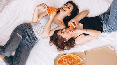 Kalte Pizza zum Frühstück? Warum nicht. 