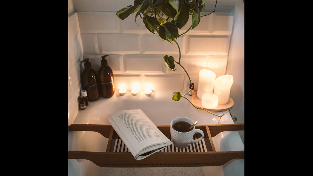 Kerzenschein Badewanne