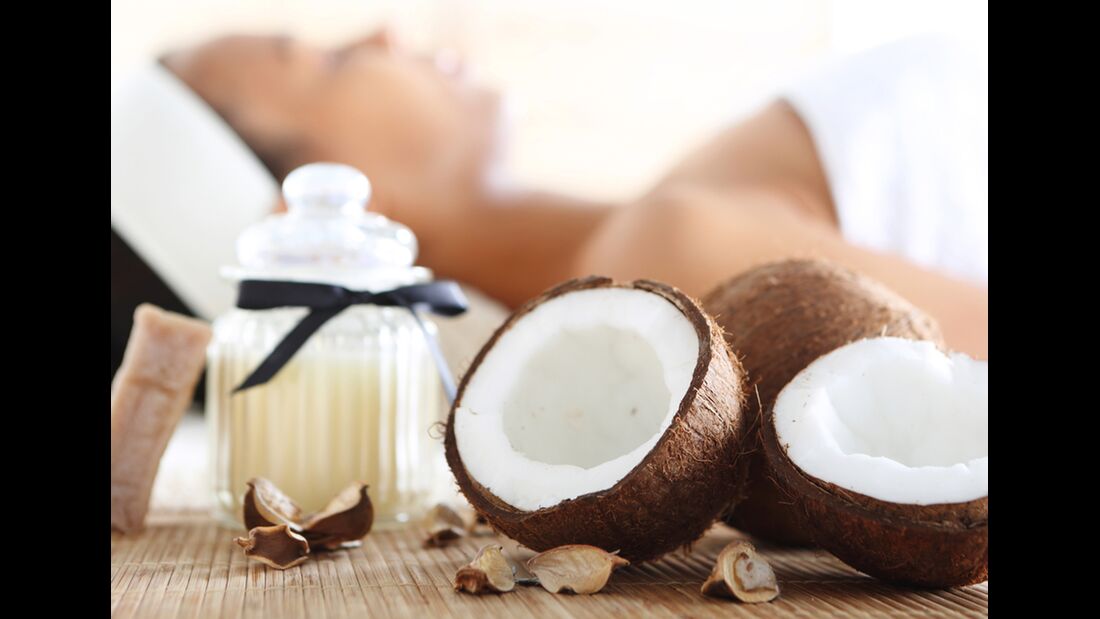 Kokosöl wird in Wellness-Instituten gern auch als Duftöl verwand