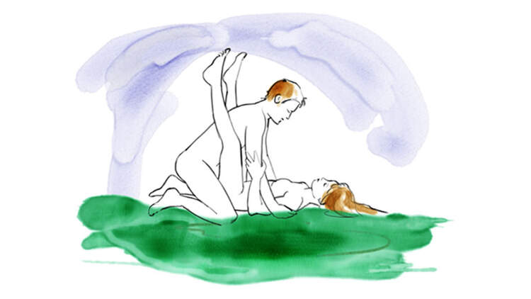 Sexstellungen aus dem Kamasutra: Der Gähnstellung