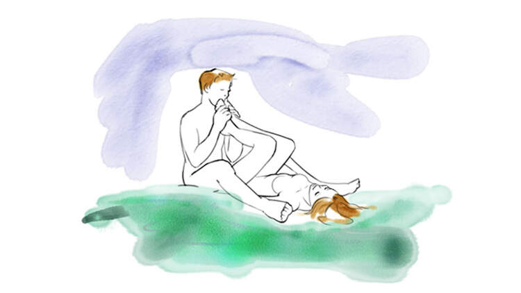 Sexstellungen aus dem Kamasutra: Namaste