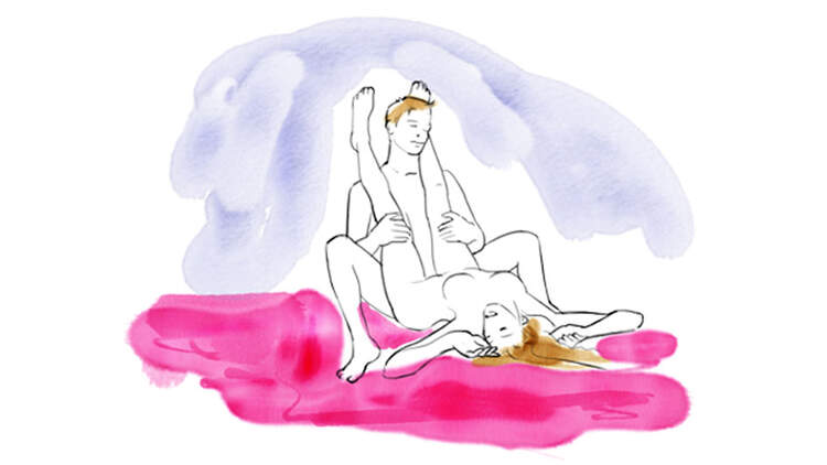 Sexstellungen aus dem Kamasutra: Samapada Uttanda-Bandha