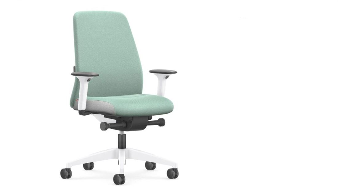 Türkiser ergonomischer Stuhl