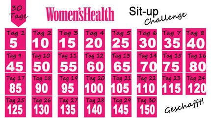 30 Tage Challenge Was passiert wenn man taglich Sit Ups macht WOMEN S HEALTH